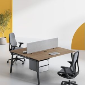 Ace Pro Series Cluster Of 4x Workstation With Side Cabinet