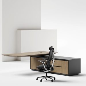 Enigma Veneer L Shape Atelier Desk