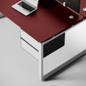 iReception Wooden Contemporary Reception Desk