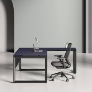Zenon Black Frame Modern Meeting Table